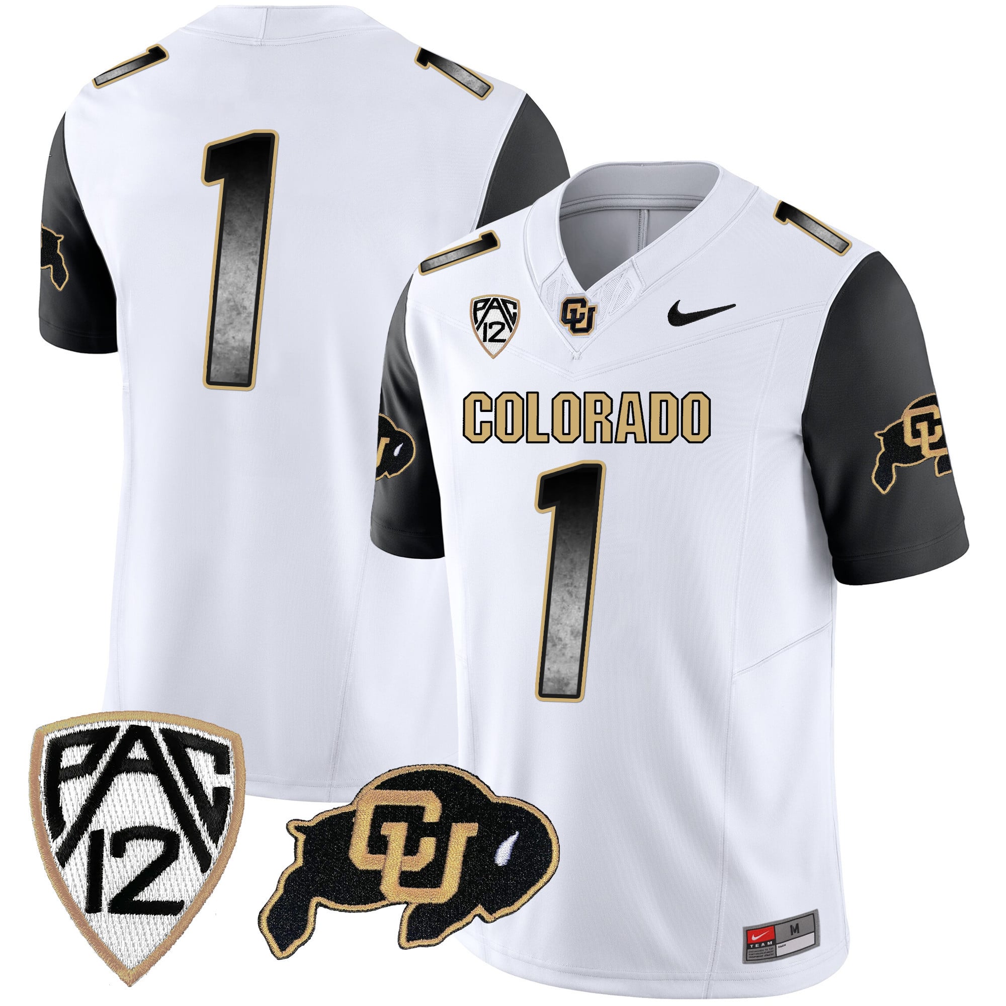 Men's Colorado Buffaloes Arch Smoke Vapor Jersey - All Stitched