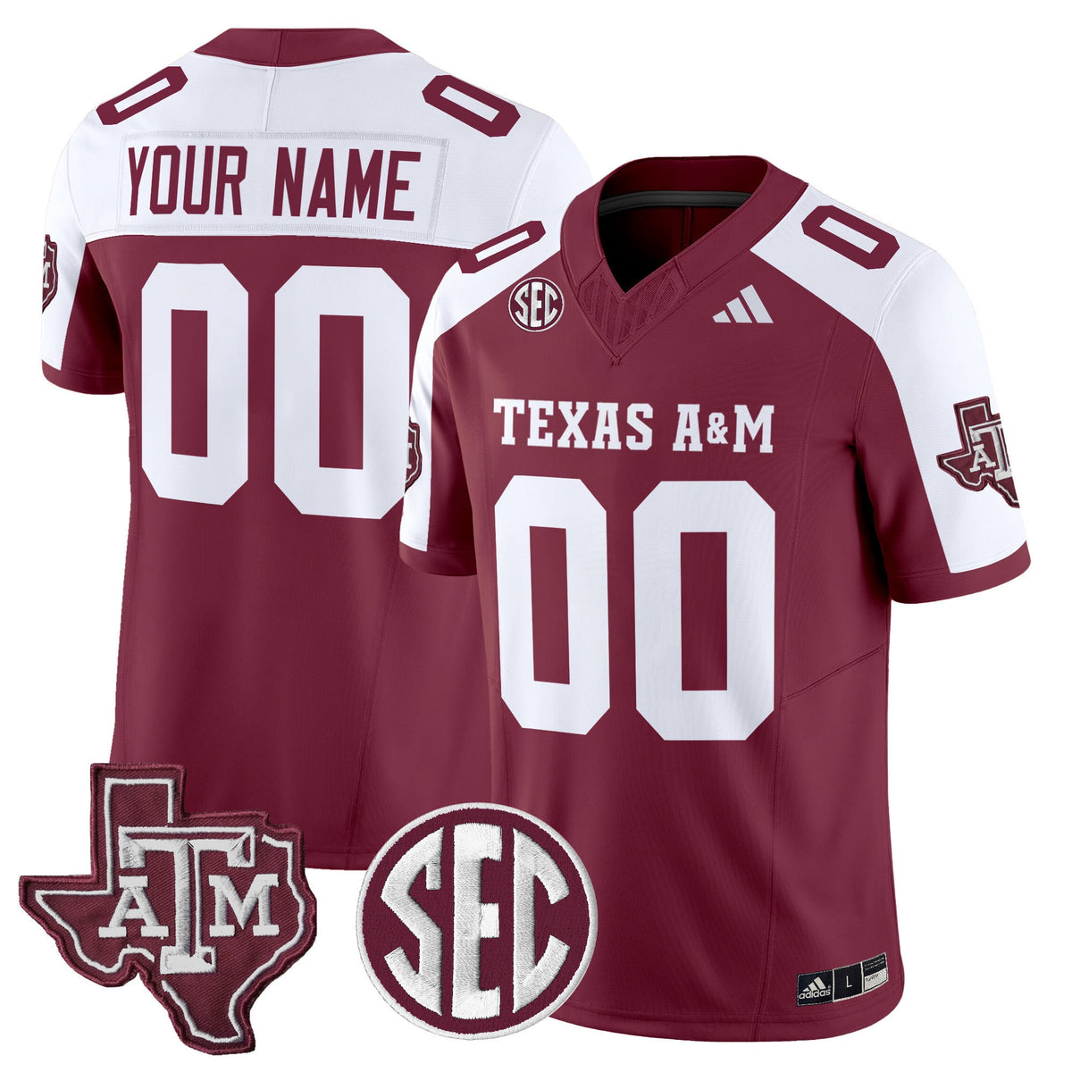 Texas A&M Aggies 2024 Vapor Limited Custom Jersey - All Stitched