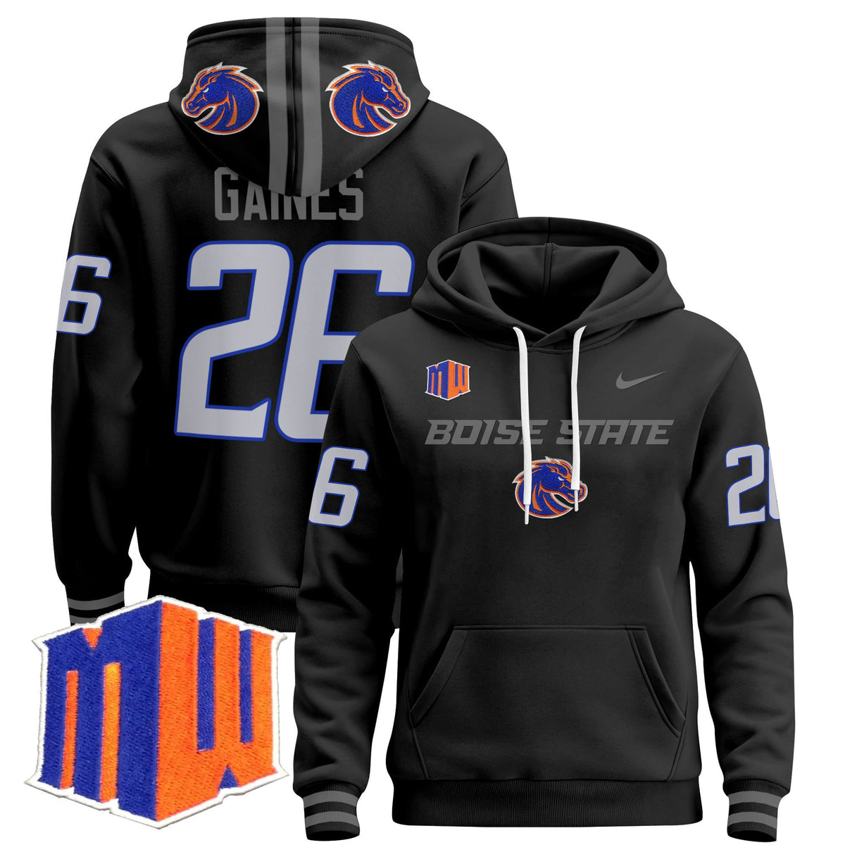 Boise State Broncos 2024 Pullover Hoodie V2