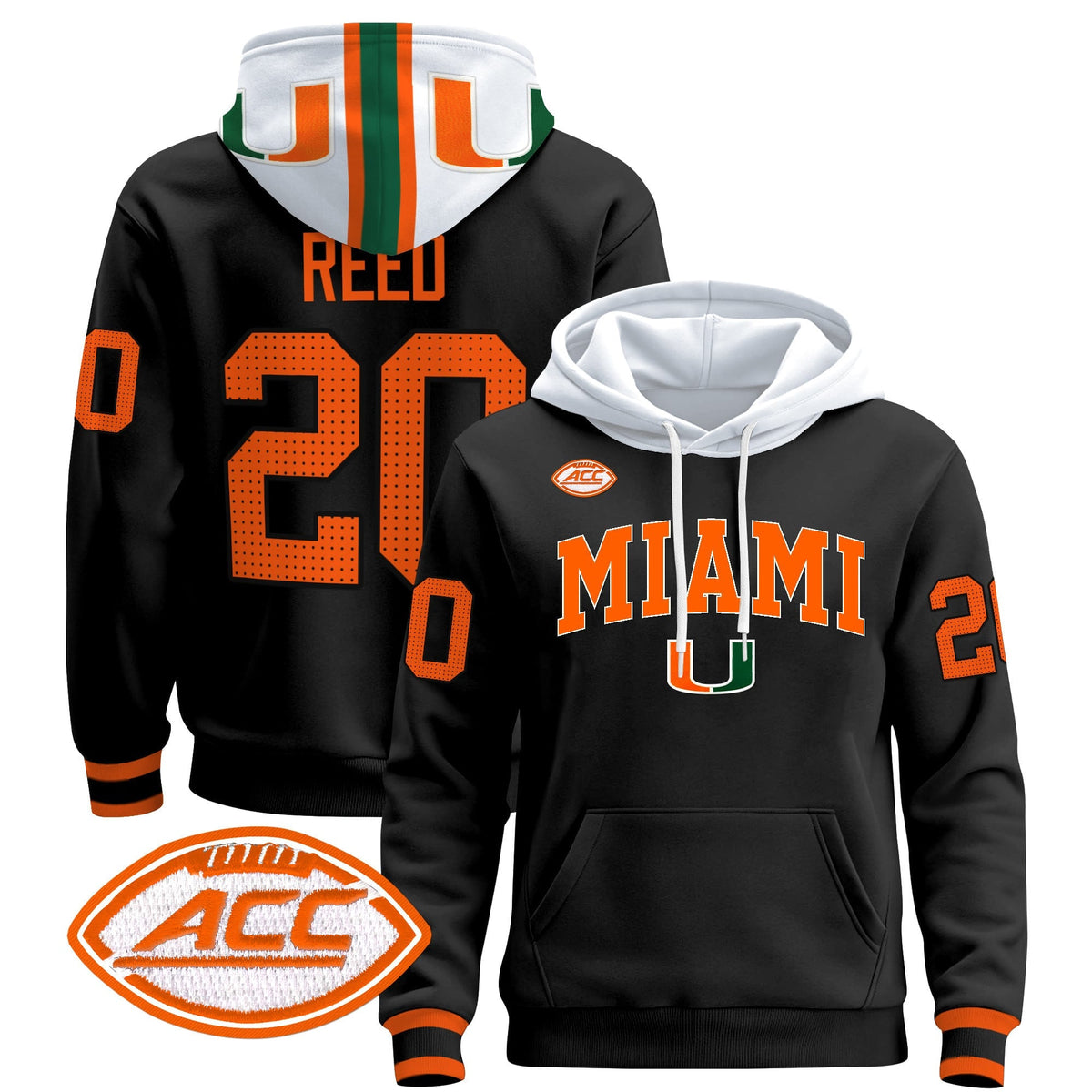Miami Hurricanes 2024 Pullover Hoodie V2