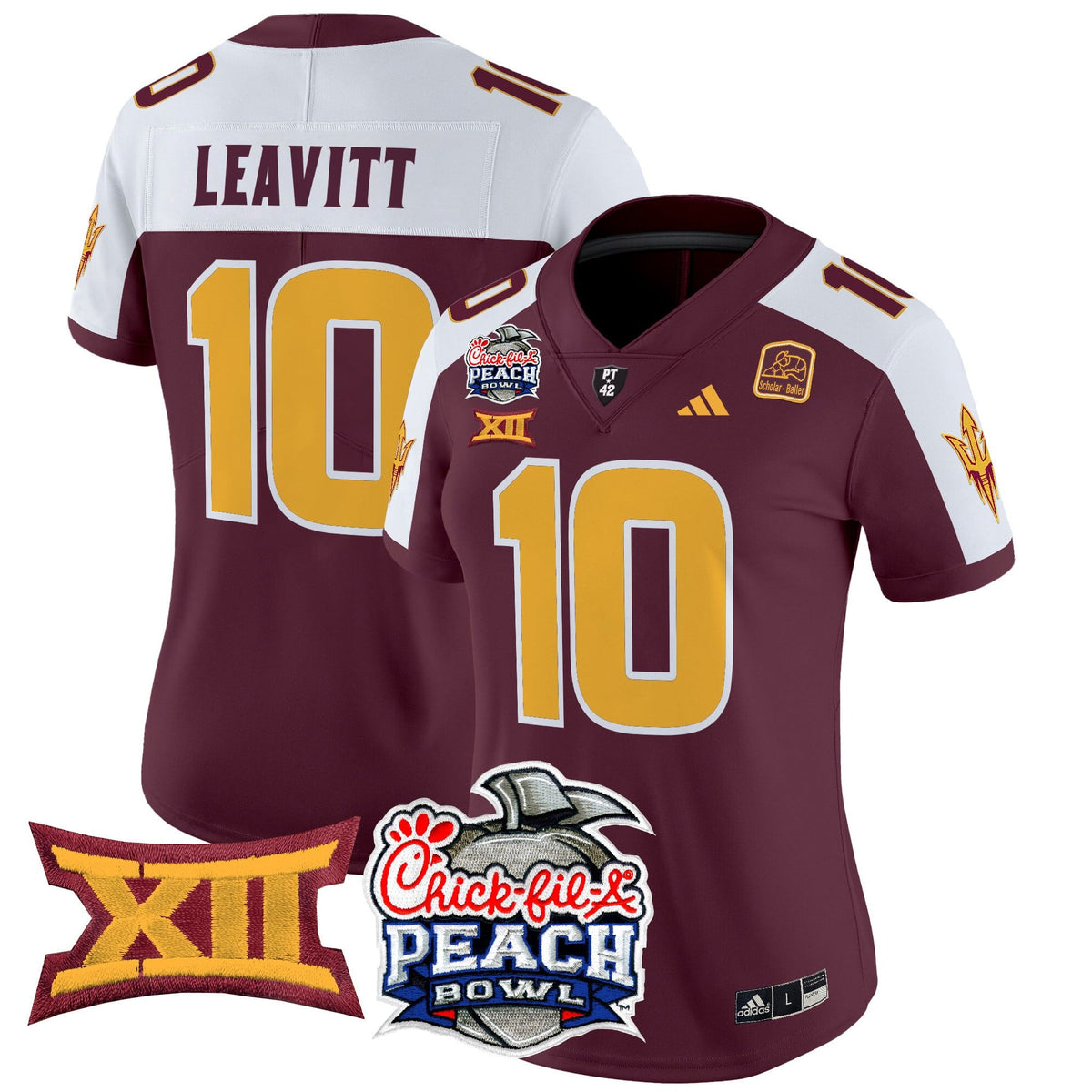 Women's Arizona State Sun Devils 2025 Peach Bowl Vapor Limited Jersey - All Stitched