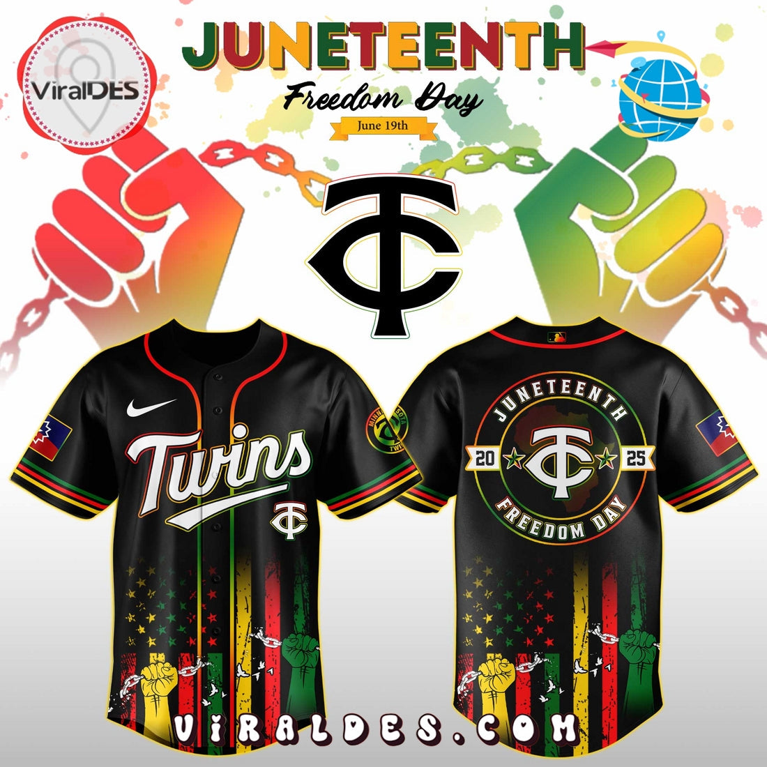 Minnesota Twins x Juneteenth Day Jersey