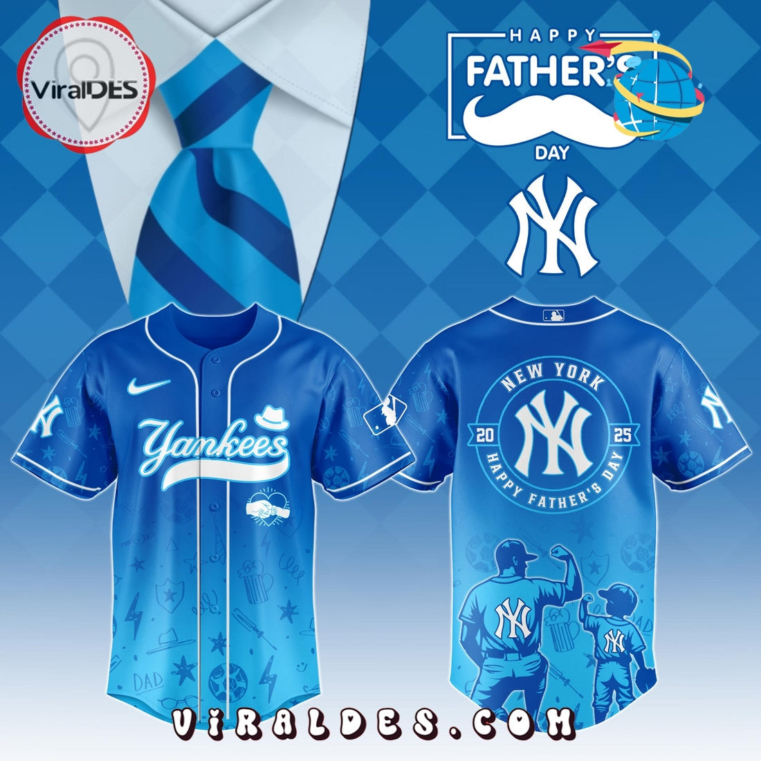 New York Yankees Father's Day Baseball Jersey