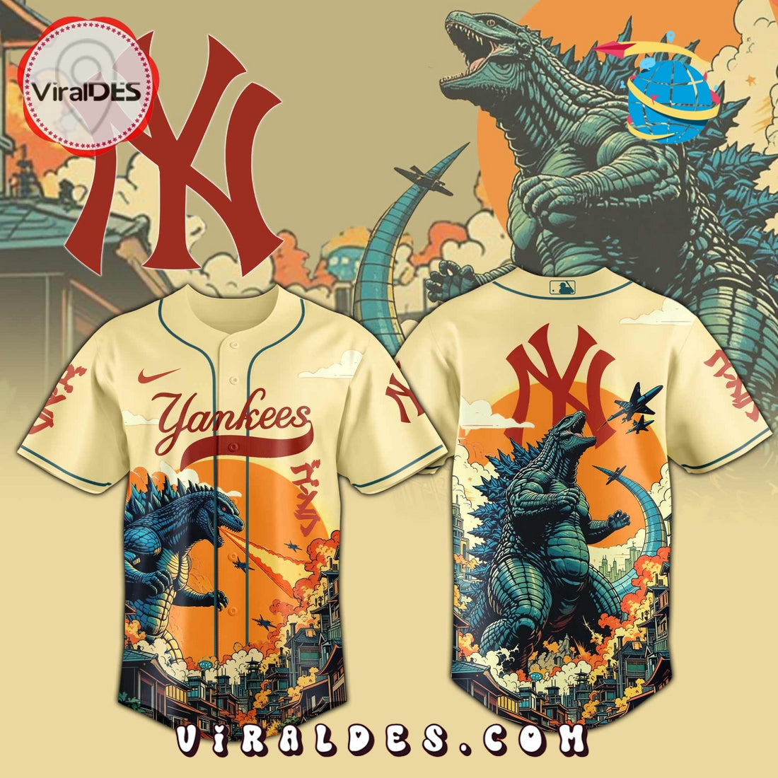 New York Yankees Godzilla Limited Edition Jersey