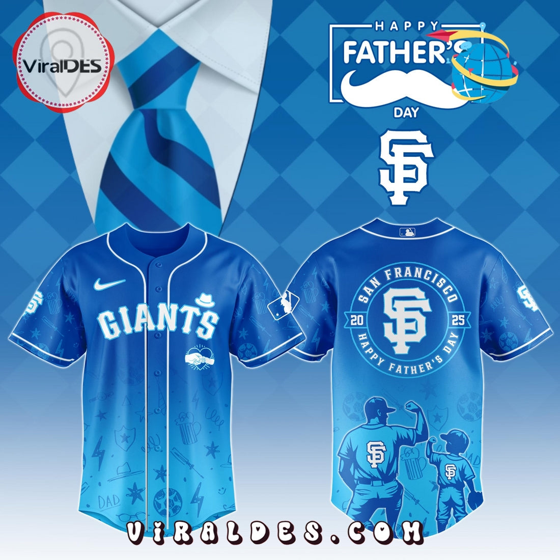 San Francisco Giants Father's Day Baseball Jersey