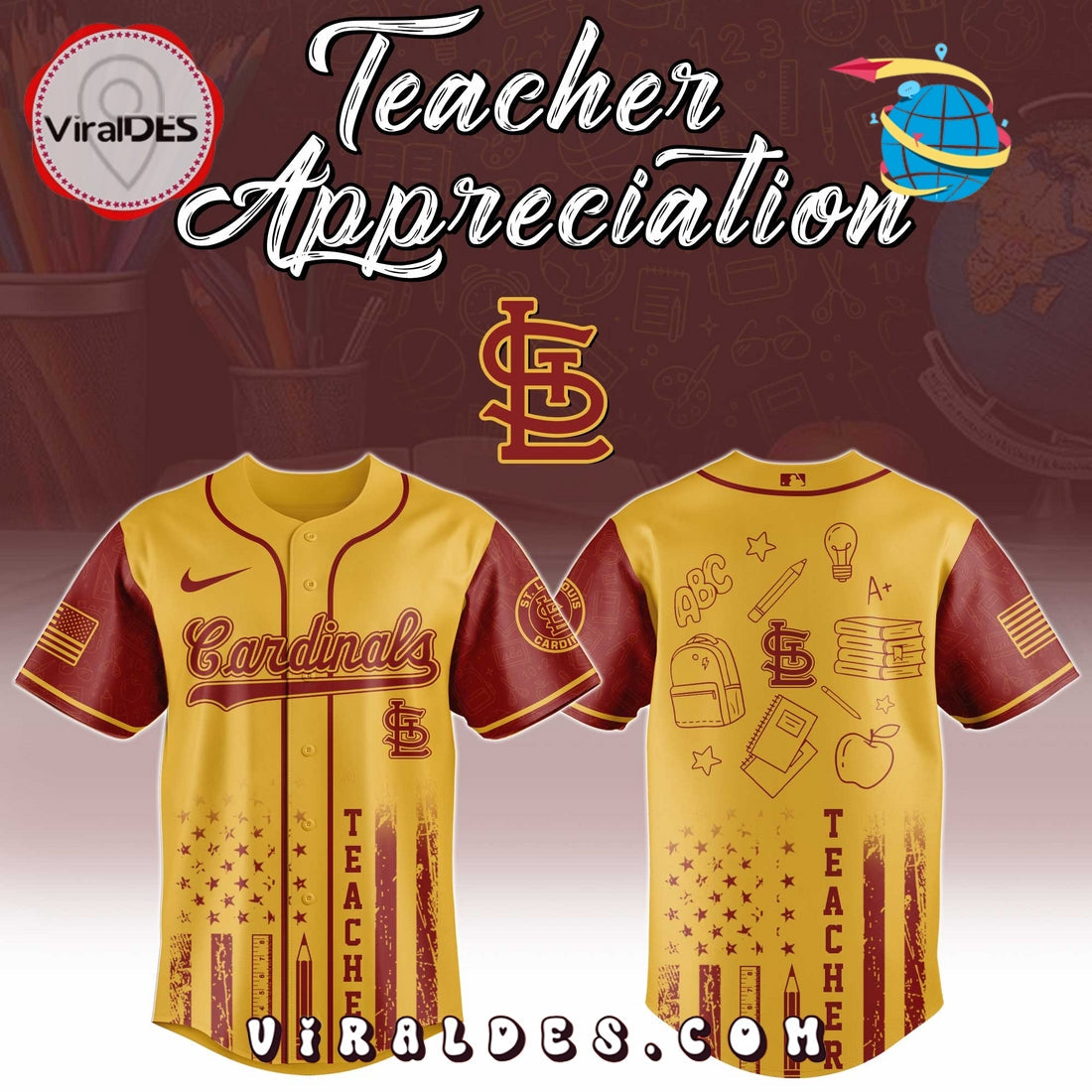 St. Louis Cardinals MLB x Teacher Appreciation Day Jersey